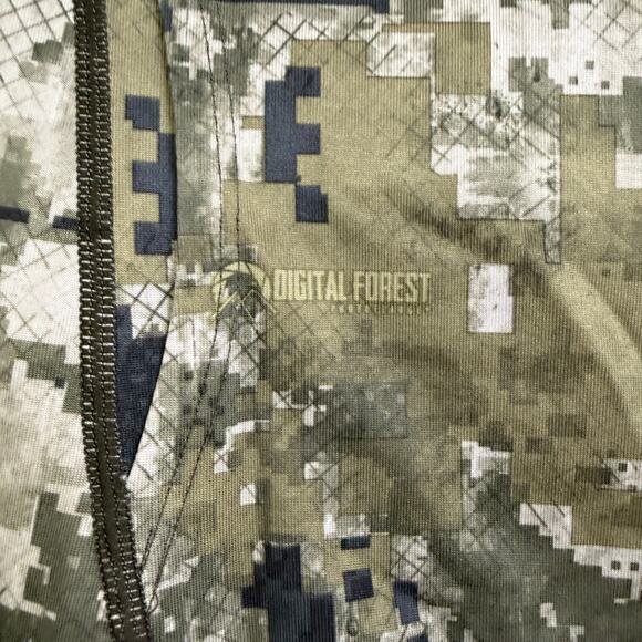 Plythal Camo Base 2.0 Bottom Mens 2XL Green Digital Forest Hunt Outdoors Pants - Picture 4 of 10